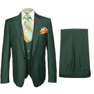 ROSSI MAN 3PC SUIT GREEN